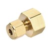 sourcing map Compression Pipe Fitting G1/2 Female Thread x 6