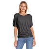 Hybrid & Company Womens Boat Neck Dolman Top Shirt KT44130X