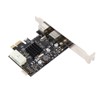 PCIe to PS/2 Adapter Card MCS9990CV Chip Built in USB2.0