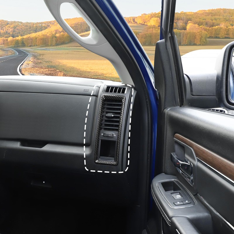 RT-TCZ for RAM Dash Air AC Vents Trim Cover Frame