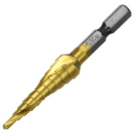 SK11 SSD-4 Hexagonal Shaft Spiral Step Drill for Stainless Steel 0.1 - 0.5 inches (3 - 12 mm)