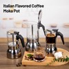 Vaolvpant 4 Cup Glass Clear Moka Pot Thickened 304 Stainless