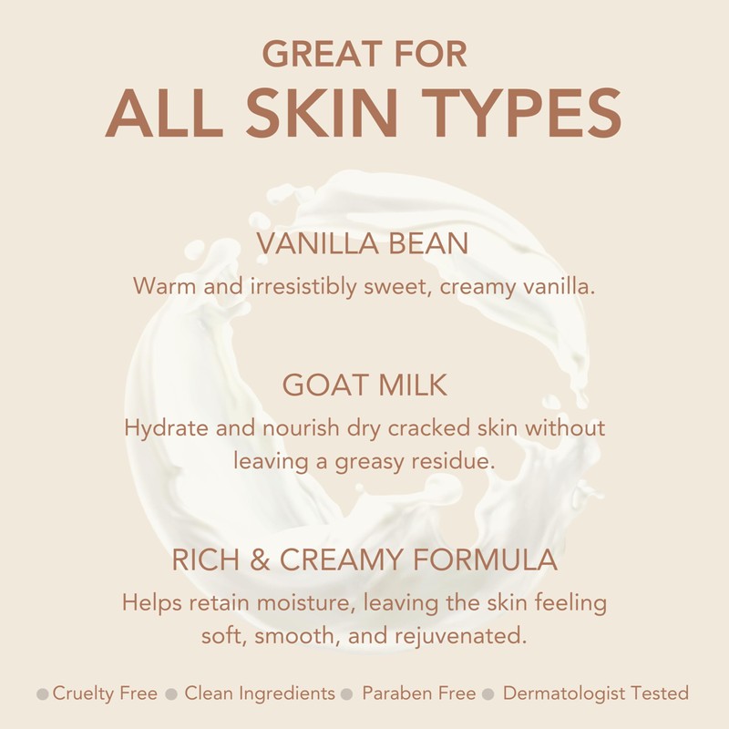 Dionis Goat Milk Hydrating Skincare Scented Cream, Rich & Creamy