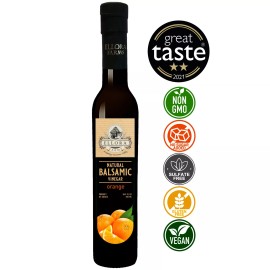 Ellora Farms, Infused Balsamic Vinegar, Barrel Aged Thick, Glass Bottle, 8.45 oz - Orange