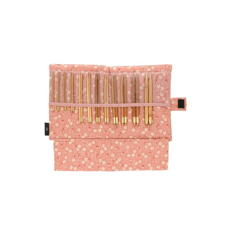 Seeknit Circular Knitting Needles Set, Bamboo, Pink, Standard