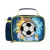 Polar Gear Football Lunch Bag Bottle Combo Insulated, Polyester, Blue
