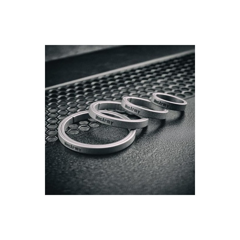 MecArmy Titanium 3pcs/4pcs/7pcs/18pcs Key Rings Keychain Large Small Split Rings