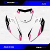 Factory EFX White & Pink Shift Racing Graphics Kit fits