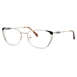 Zeelool Stylish Oversized Rectangle Blue Light Blocking Glasses for Men ZWM884467-02 Gold