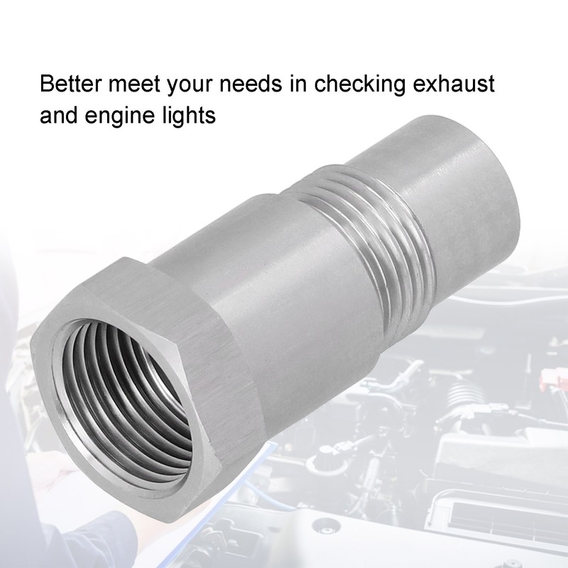 2Pcs Oxygen Sensor Adapter Welding Plug Engine Auxiliary with Filter