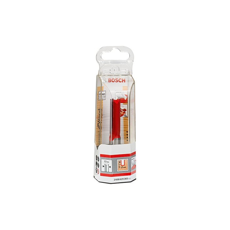 Bosch 2608629365 Groove Cutter 12x12x80mm, Silver/Red