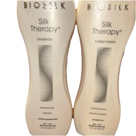 Biosilk Silk Therapy Shampoo and Conditioner 12 oz Duo Set