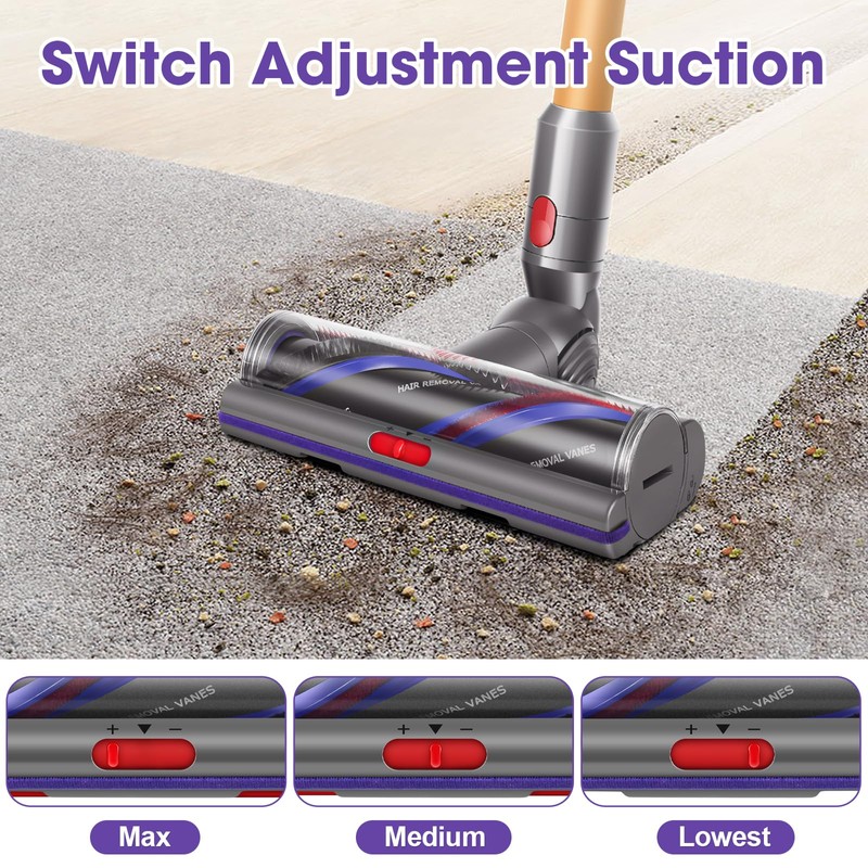 V11 High Torque Brush Head Replacement Compatible with Dyson V7