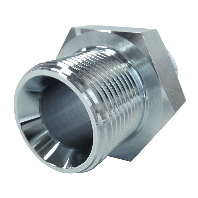 Flowbal Hose Adapter SS (Trivalent) FR09-3 1/8 for Hydraulics