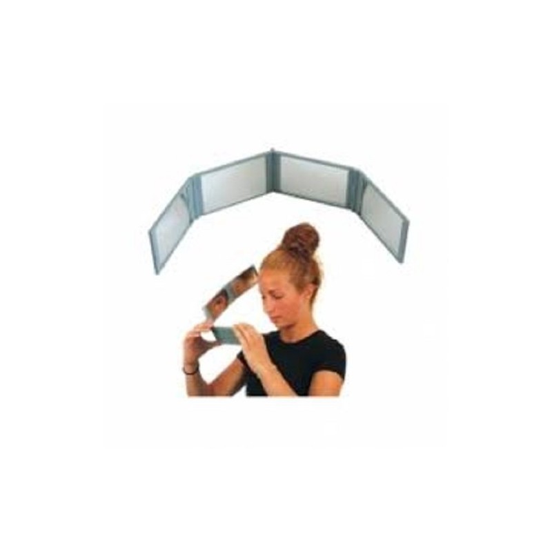 Mirror Go Round Compact 4 Panel Expandable Mirror with Case