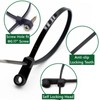 QYIMLI 100pcs Zip Tie with Screw Hole, Automotive Wire Self