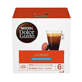 Nescafé Dolce Gusto Lungo Entkoffeinierten Schoten 16 Pro Packung
