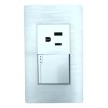 CL Enchufe De Luz Con Un Contacto Y Un Apagador
