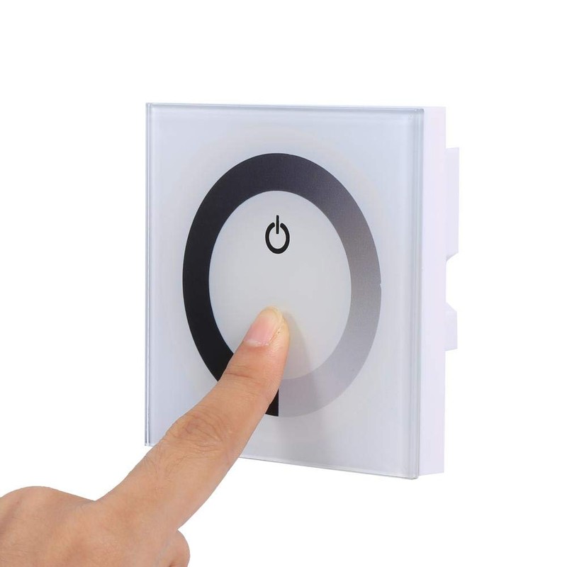 TOPINCN Single Color Touch Panel Dimmer Light Switch for LED