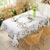 SASTYBALE Summer Tablecloth, Spring Rectangle Table Cloth Eucalyptus Leaves Table