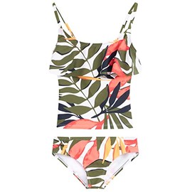 Kanu Surf Charlotte - Traje de baño de 2 Piezas para niña, Liana Blanco, 6X