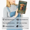 VOTHI Highland Cow Tin Signs ; Are You Pooping;Funny Bathroom