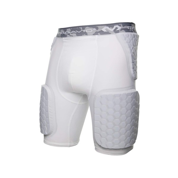 McDavid Padded Compression Shorts with HEX Pads. Dual-Density Thudd Tights with Hip, Tailbone, Thigh Padding. For Men and Women. With Cup Pocket.