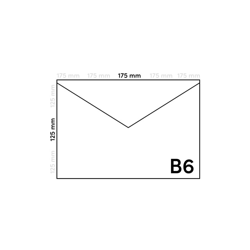 Netuno Pack of 100 Envelopes Nacre Black DIN B6 125