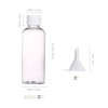 80 ml Travel Bottles, Pack of 4 Refillable Clear Empty