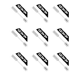 RED DRAGON Gian Van Veen Black and White Hardcore Standard Dart Flights - 3 Sets Per Pack (9 Dart Flights in Total)