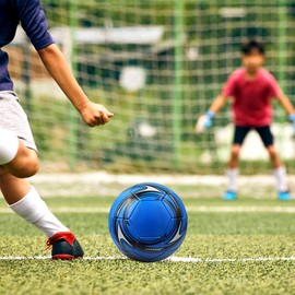 SKIKHN Professional Foot Ball Size 5, Traditional Football Size 5, Football Ball Competition Outdoor Football, Professional Football, Football for Beginners, Youth, Adults (Blue)