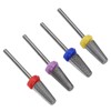 4pcs Nail Drill Bits Tungsten Carbide Acrylic Nails Gel Polish