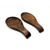 Kityemo Walnut Wooden Spoon Rest Cooking Spoon Holder Organizer Heat-Resistant