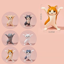 Yurika Pen Holder, Cat Pen Holder, Cat Pen Holder, Hard Working Cat Pen Stand, Pencil Stand, Multi-functional, Small Items, Tabletop Storage, Stylish, Figurine, Interior Decoration, Miscellaneous