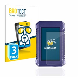 BROTECT Protective Glass for Anycubic Kobra 3D Printer ‎DE-MS MX (Pack of 3) Protective Film Tempered Glass [Extremely Scratch-Resistant 9H, Anti-Fingerprint, Ult