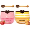 2PCS Honey Bee Lip Balm & Strawberry Vitamin E Night