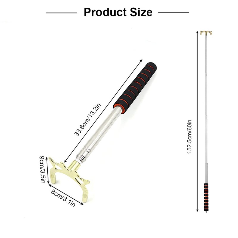 Retractable Billiard Cue Stick, Retractable Billiard Bridge Stick, Removable Metal