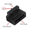 Cablecc 1Set USB 3.0 20pin Male to Female Extension Adapter