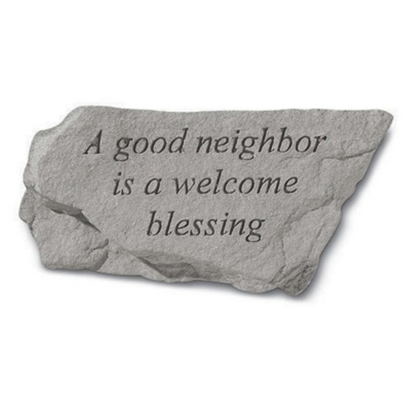 Kay Berry- Inc. 75920 A Good Neighbor Is A Welcome Blessing - Garden Accent - 6 Inches x 3 Inches