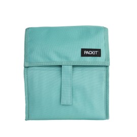 PackIt® Freezable Lunch Bag, Sage, Built with ECOFREEZE® Technology, Foldable, Reusable, Zip and Fold Closure with Buckle Handle, Designed for Work Lunches and Fresh Lunch On The Go