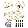 2 Pack of Gold Metal Kitchen Sink Racks,13"L X 11.6"W,Stainless