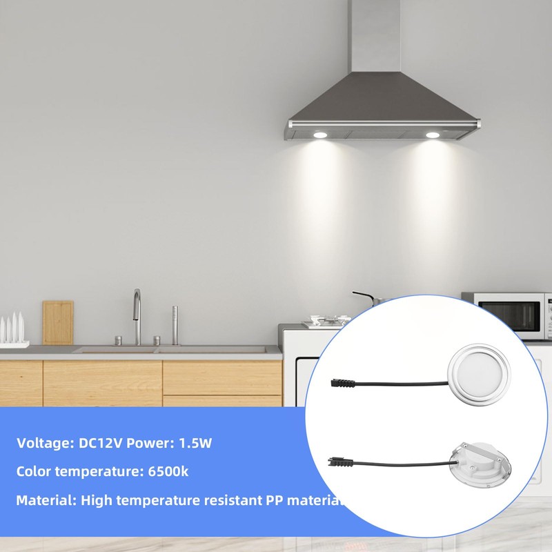 2pcs Range Hood Light Bulbs, 6500k Led Appliance Bulb 2.68in