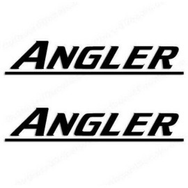 Unbranded Angler Boat Yacht Decals 2PC Set Vinyl High Quality New Stickers