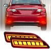PGTOPONE Upgrade LED Rear Bumper Reflectors Light Fog Brake Tail