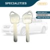 AKS KEYS Uncut Key Blank Test Blade Replacement for Subaru
