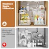 Biboraya 2 Pack Under Sink Organizer With Smooth Cylindrical Rail,2-Tier