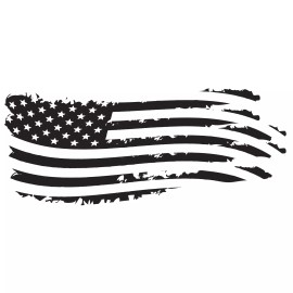 INCreation Company Distressed American Flag Decal Truck USA Patriotic Huge Side Sticker Car Graphic