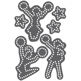 Rhinestone Genie Cheer Leaders Magnetic Rhinestone Template, Black