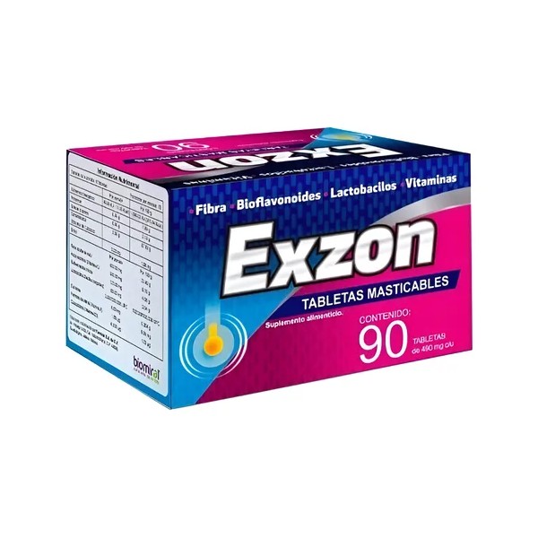 Exzon Tabletas Masticables Cura Hemorroides 90 Tab