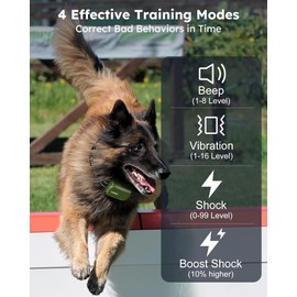 Jugbow Dog Shock Collar 2 Dogs (10-120Lbs) - 4200FT Dog Training Collar with Remote IPX7 Waterproof Electric Collar with 4 Training Modes, Security Lock, Rechargeable e-Collar for All Breeds, Sizes